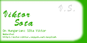 viktor sota business card